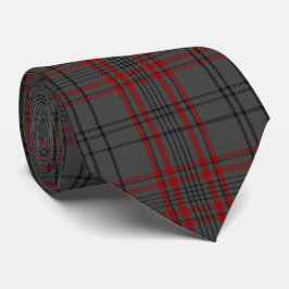 Charcol Grått Red Black Play Tartan Flanella Slips