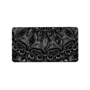 Charcol Mandala Adressetikett