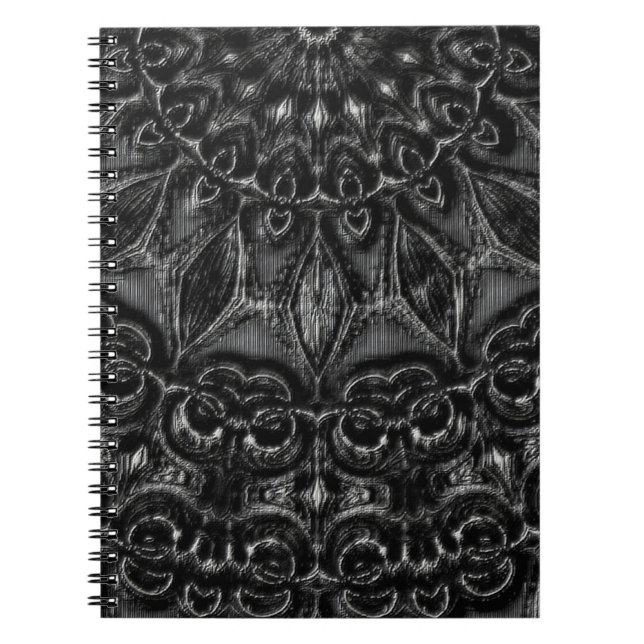 Charcol Mandala Anteckningsbok (Framsidan)