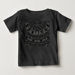Charcol Mandala Baby T-Shirt