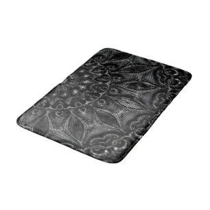 Charcol Mandala Bath Mat Badrumsmatta