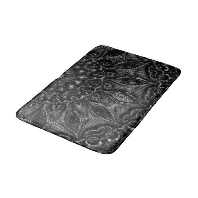 Charcol Mandala Bath Mat Badrumsmatta (Vinklad)
