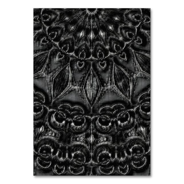 Charcol Mandala Bordsnummer (Framsidan)