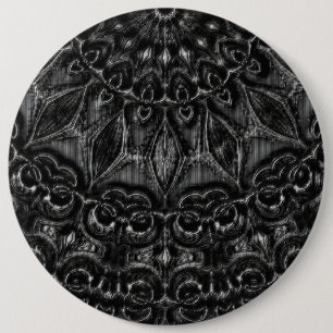 Charcol Mandala Button Knapp
