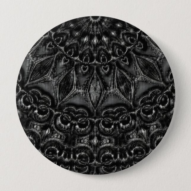 Charcol Mandala Button Knapp (Framsida)