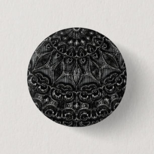 Charcol Mandala Button Knapp