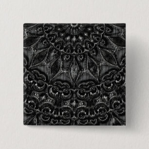Charcol Mandala Button Knapp
