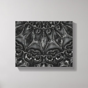 Charcol Mandala Canvastryck
