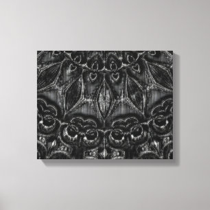 Charcol Mandala Canvastryck