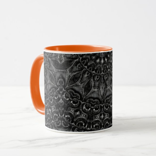 Charcol Mandala Coffee Mugg (Framsida vänster)