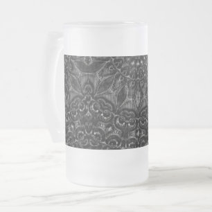 Charcol Mandala Frostat Ölglas