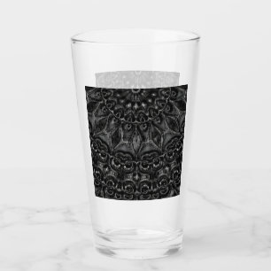 Charcol Mandala Glaskopp