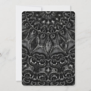 Charcol Mandala Helgdag Card Julkort