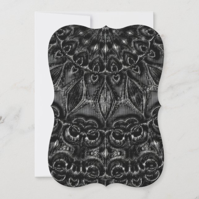 Charcol Mandala Helgdag Card Julkort (Framsida)