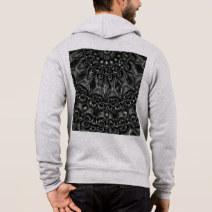 Charcol Mandala Hoodie T Shirt