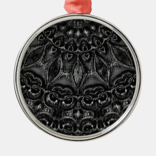 Charcol Mandala Julgransprydnad Metall (Framsidan)