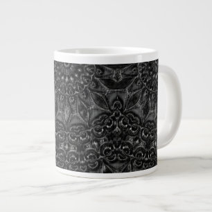 Charcol Mandala Jumbo Mugg