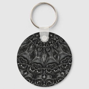 Charcol Mandala Keychain Nyckelring