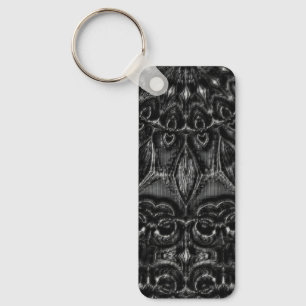 Charcol Mandala Keychain Nyckelring