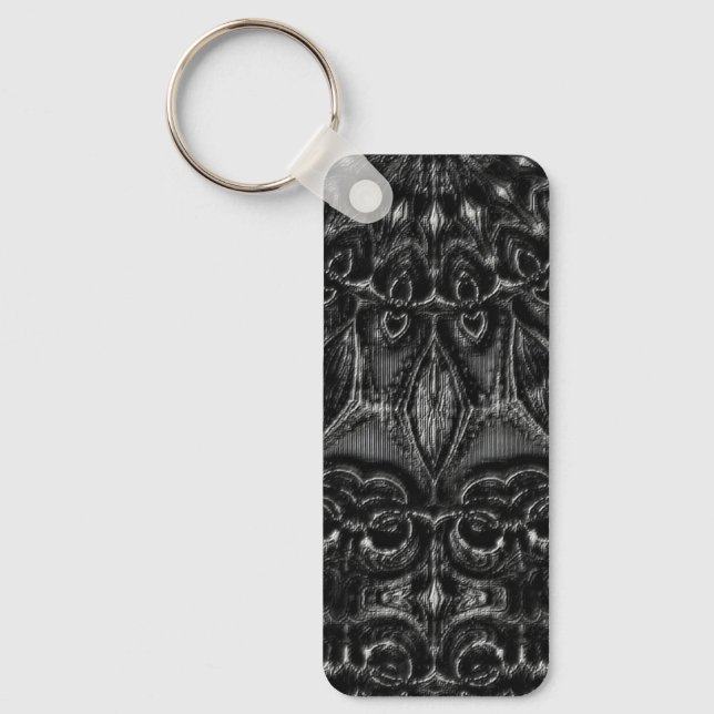 Charcol Mandala Keychain Nyckelring (Framsida)