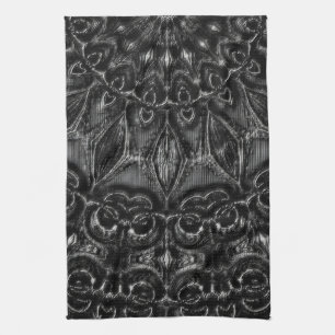 Charcol Mandala Kökshandduk