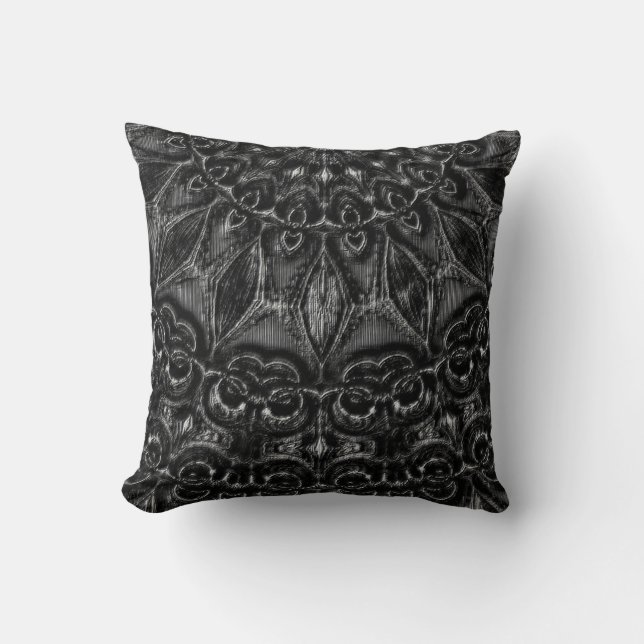 Charcol Mandala Kudde (Framsida)