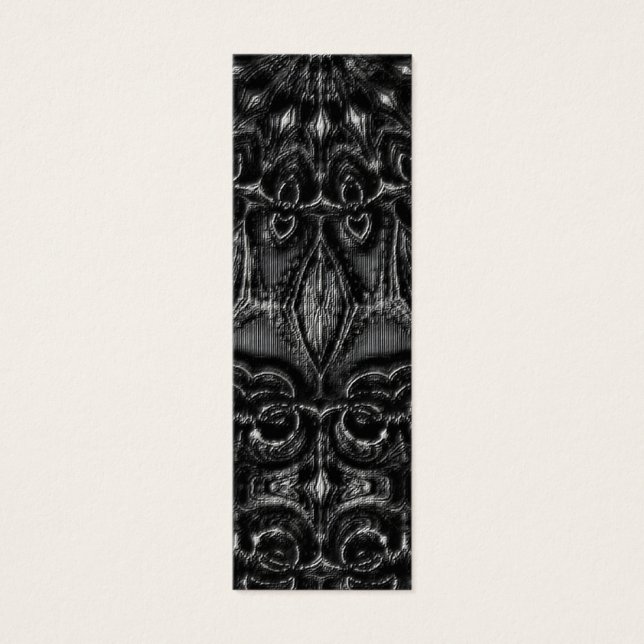 Charcol Mandala Litet Visitkort (Framsidan)