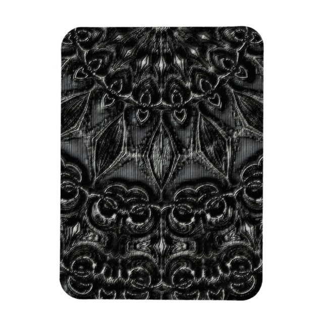 Charcol Mandala Magnet (Vertikal)