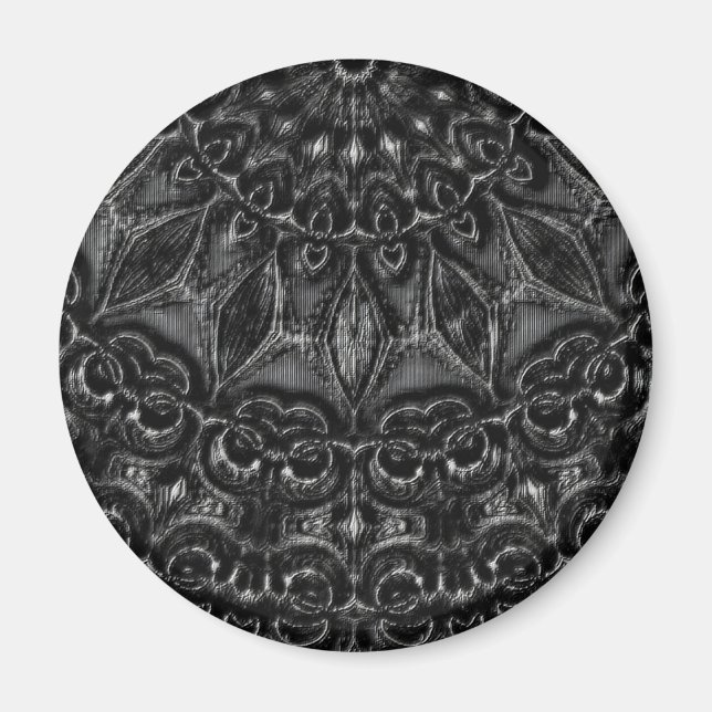 Charcol Mandala Magnet (Framsidan)