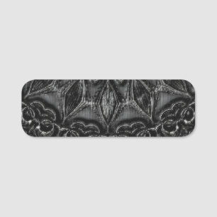 Charcol Mandala Namnbricka