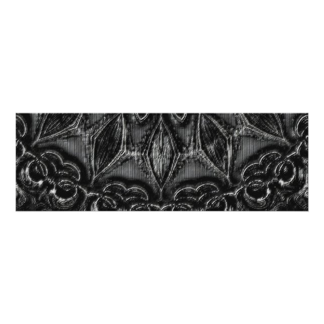 Charcol Mandala Photo Print Fototryck (Framsidan)