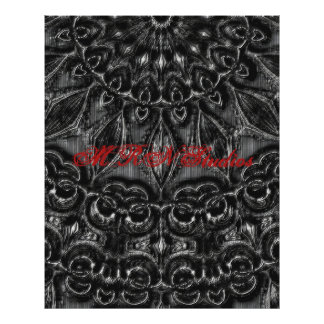 Charcol Mandala Photo Print Fototryck
