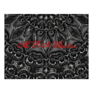 Charcol Mandala Photo Print Fototryck