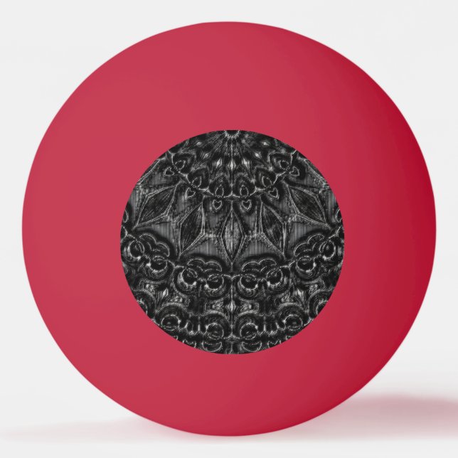 Charcol Mandala Ping Pong Boll (Framsidan)