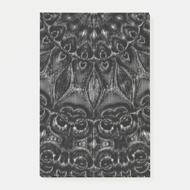 Charcol Mandala Post-it Notes Block (Framsida)
