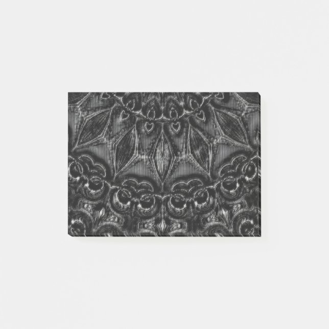 Charcol Mandala Post-it Notes Block (Framsida)