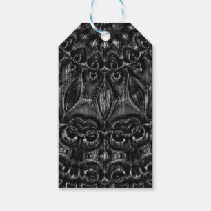 Charcol Mandala Presentetikett
