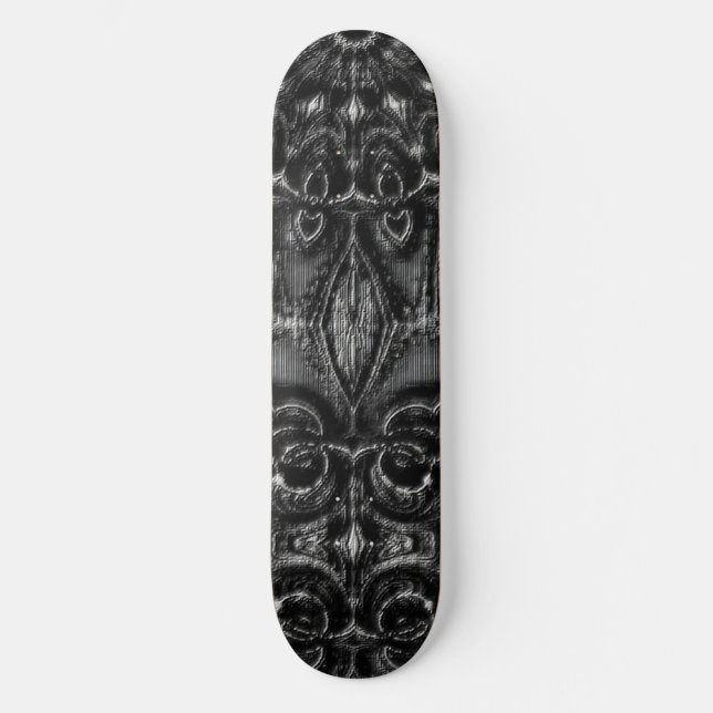 Charcol Mandala Skateboard (Framsida)