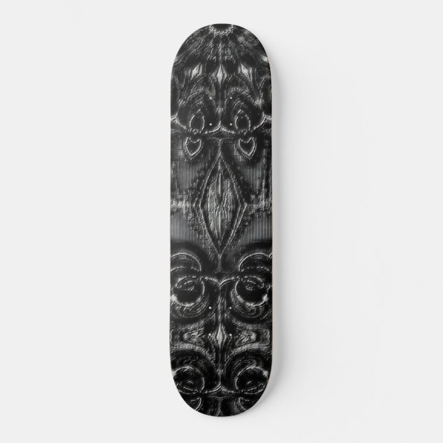 Charcol Mandala Skateboard (Framsida)