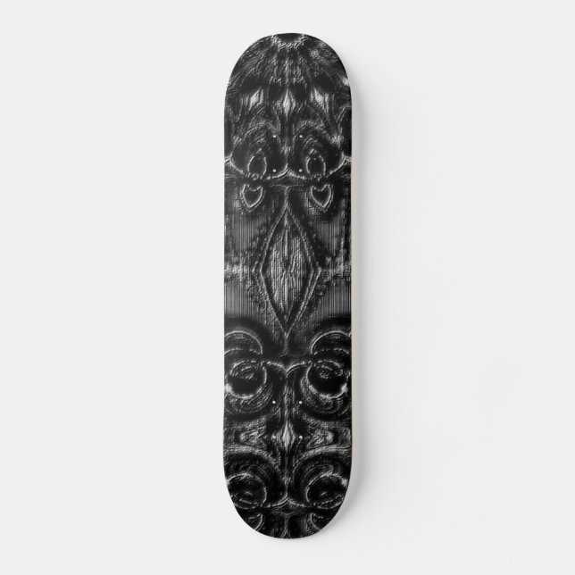 Charcol Mandala Skateboard (Framsida)