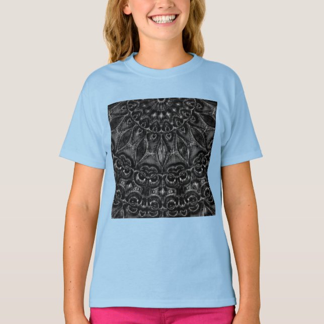 Charcol Mandala T-Shirt (Framsida)