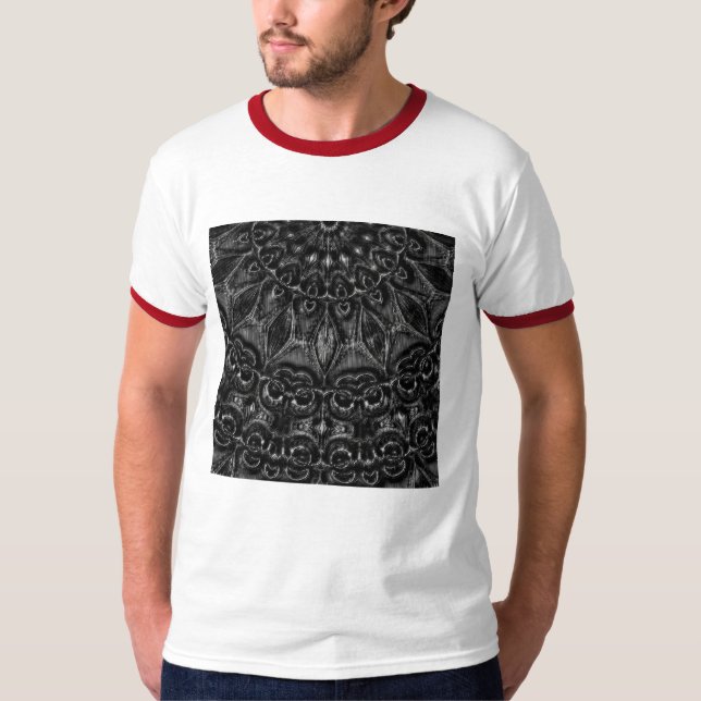 Charcol Mandala T-Shirt (Framsida)