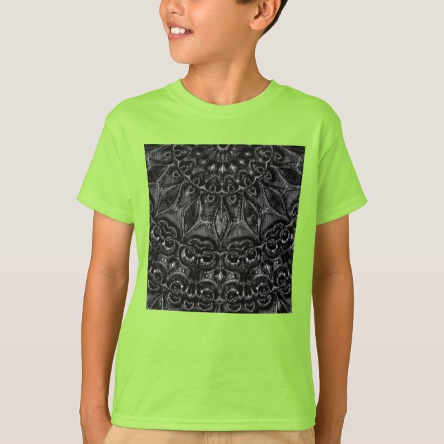 Charcol Mandala T-Shirt (Framsida)