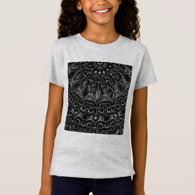Charcol Mandala T-Shirt (Framsida)