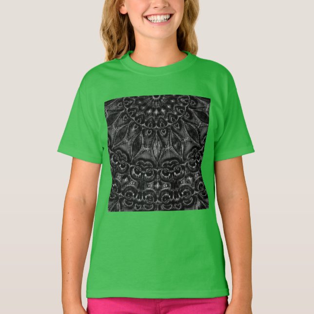Charcol Mandala T-Shirt (Framsida)