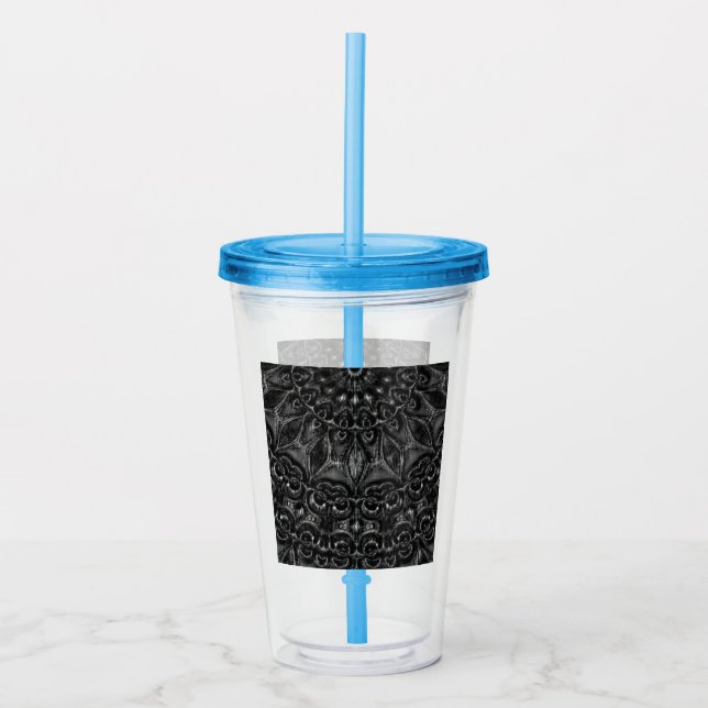 Charcol Mandala Take Away Mugg (Framsida)