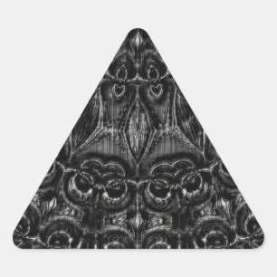 Charcol Mandala Triangelformat Klistermärke