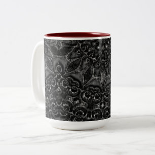 Charcol Mandala Två-Tonad Mugg
