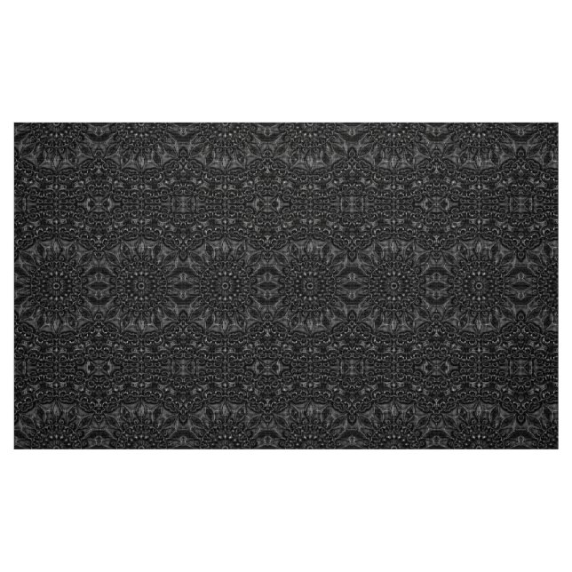 Charcol Mandala Tyg (Fat Quarter)