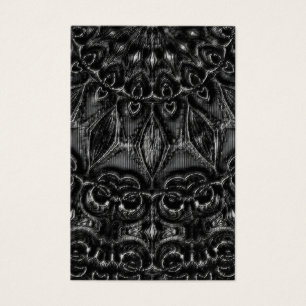 Charcol Mandala Visitkort